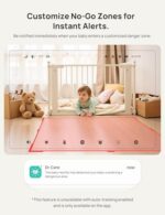 Smart WiFi Baby Monitor with Clip Mount, 2K HD App Control Camera, Cry & Motion Alerts & 5000mAh Battery - Image 9