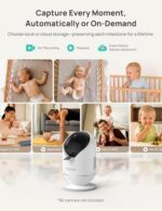 Smart WiFi Baby Monitor with Clip Mount, 2K HD App Control Camera, Cry & Motion Alerts & 5000mAh Battery - Image 7