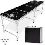 GoPong 8-Foot Portable Beer Pong Table (Multi-Design)