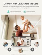 Smart WiFi Baby Monitor with Clip Mount, 2K HD App Control Camera, Cry & Motion Alerts & 5000mAh Battery - Image 6