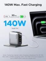 UGREEN Nexode Pro 160W GaN 5 Port Fast Charger with Smart Display - Image 3