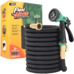 Flexi Hose 100FT Expandable Garden Hose with 8-Function Nozzle