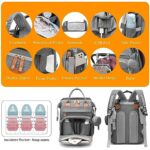 Waterproof Baby Diaper Bag Backpack with Portable Changing Station  USB Charging Port Large Capacity Travel Organizer - Image 5