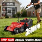 EWORK 11A Lightweight Electric Push Mower with 30L Bag - Image 4